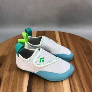 Kids White and Blue Slip-On Shoes